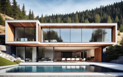Arquitetura de casas minimalistas de luxo