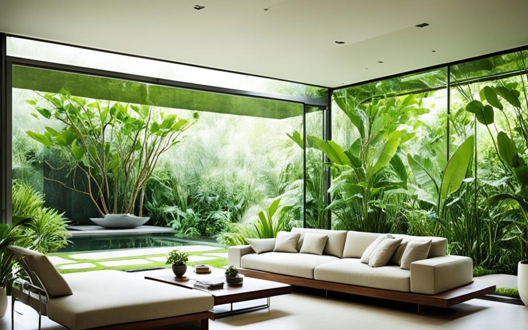Arquitetura de casas com conceito de retiro espiritual