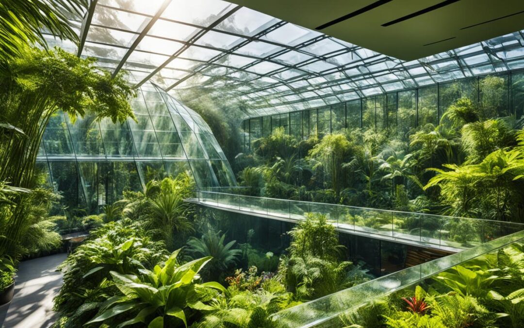 Projetos de casas com estufa para plantas exóticas