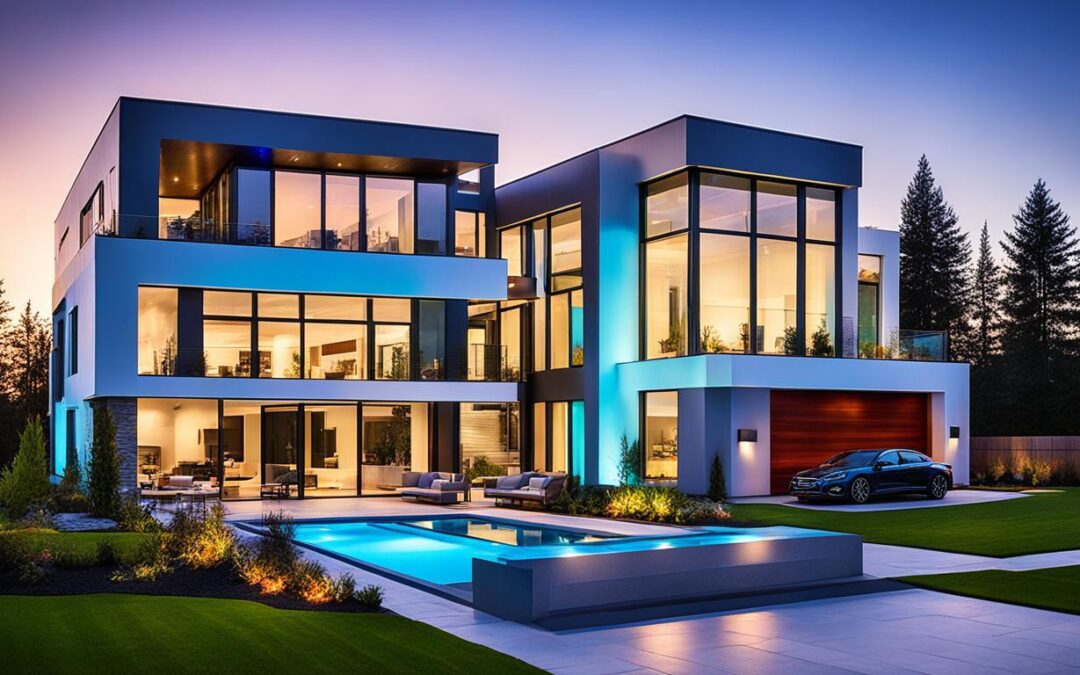 Casas com sistema de iluminação cênica