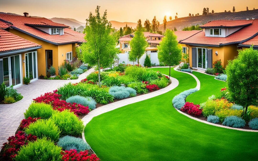 Casas com sistema de irrigação por gotejamento
