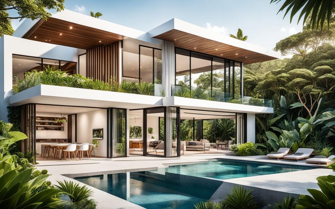 Projetos arquitetônicos de casas com jardim botânico privativo