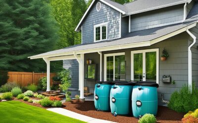 Casas com sistema de reciclagem de água da chuva